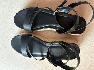 Sandalias esparto Lefties negras
