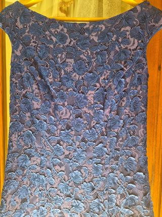 Vestido Fiesta Azul/Morado T.38