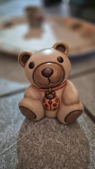Ornamento Teddy Bear con Coccinella