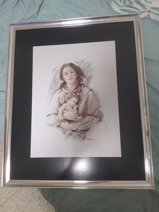 Cuadro de madre e hijo