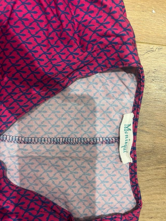 Blusa rosa con estampado