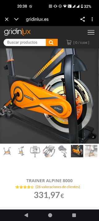 Bicicleta Estática Gridinlux Alpine 8000