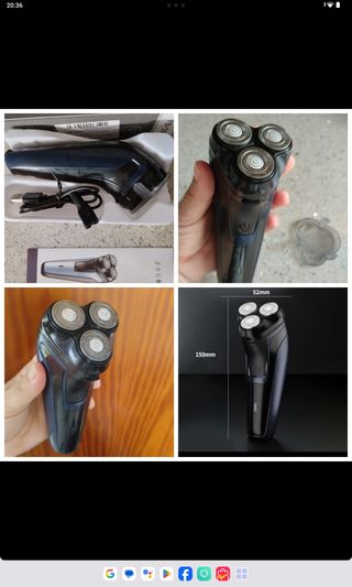 Afeitadora Recargable 3 Cabezales