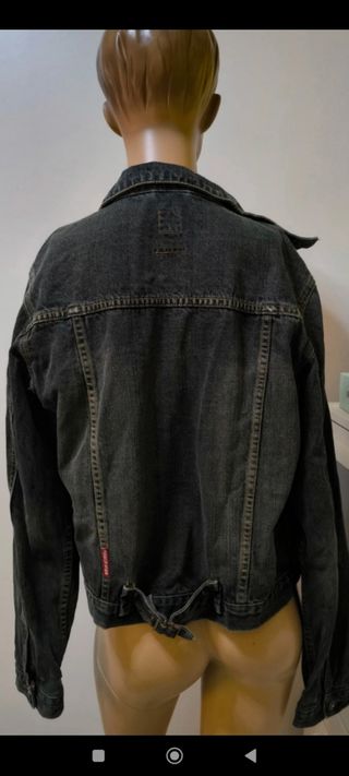 Cazadora Vaquera Vintage Negra Talla S/M