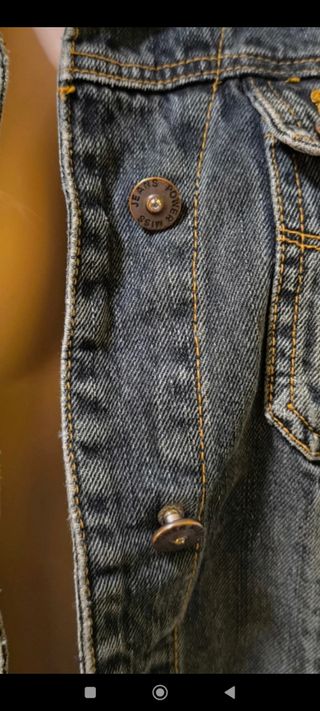 Cazadora Vaquera Vintage Negra Talla S/M