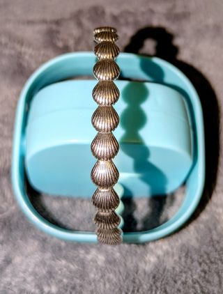 Pulsera ajustable bañada en plata