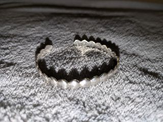 Pulsera ajustable bañada en plata
