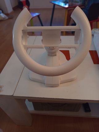 Volante con Soporte para Wii, nuevo 