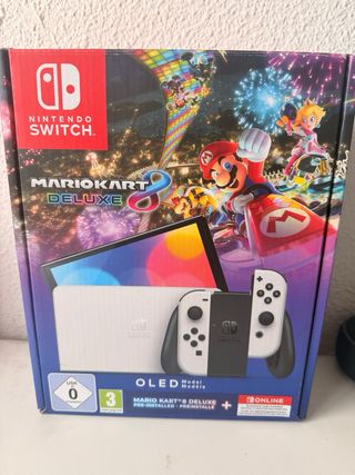 Nintendo Switch OLED Blanca + 5 Juegos