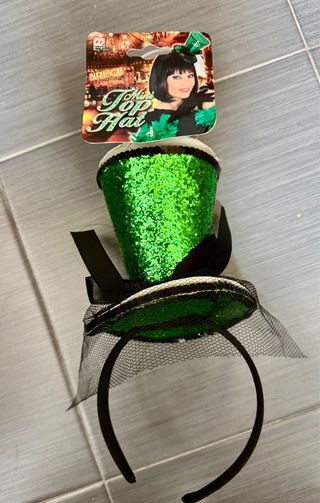 Gorro Mini Top Hat Cabaret Brillante