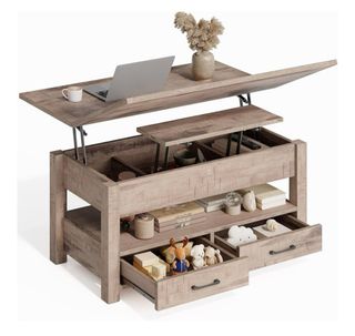 Mesa de salón elevable madera Nuevo