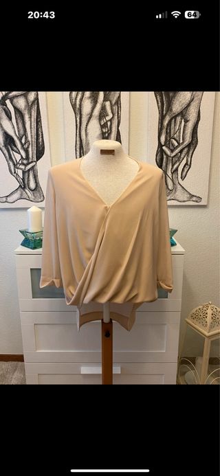 Blusa Beige Elegante