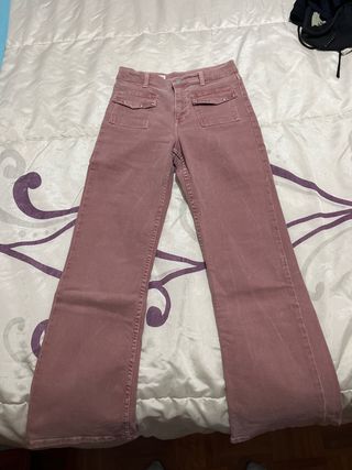 Pantalón ancho rosa