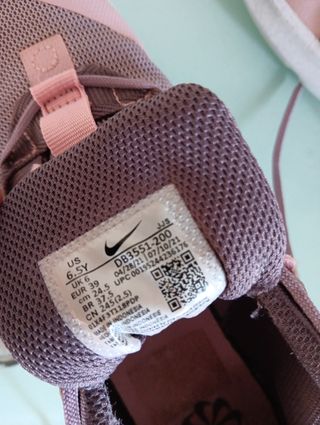Tenis Nike Mujer Talla 39 Gris/Rosa