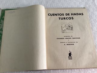 Cuentos de Hadas Turcos. Edit. Molino. Año 1943