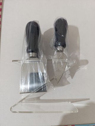 Set 3 Coltelli Formaggio Acciaio Inox