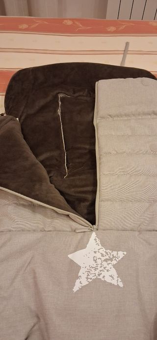Saco invierno Jane marrón y beig