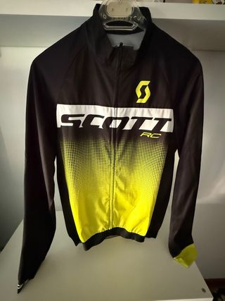 Chubasquero Ciclismo Scott RC Negro/Amarillo