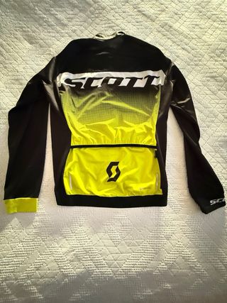Chubasquero Ciclismo Scott RC Negro/Amarillo