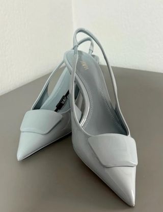 Tacones Zara Azul 39