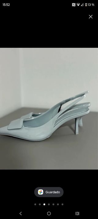 Tacones Zara Azul 39