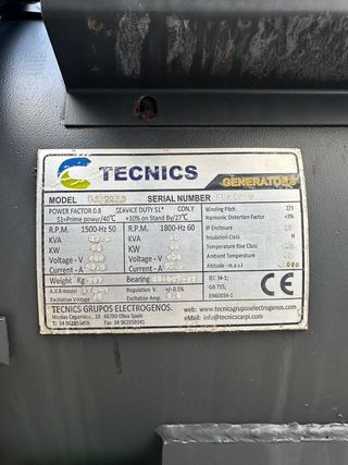Grupo electrógeno 62 kvas