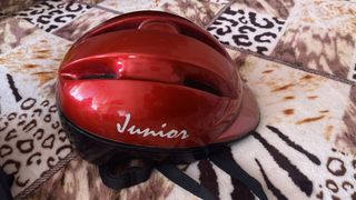 Casco de bicicleta rojo Junior