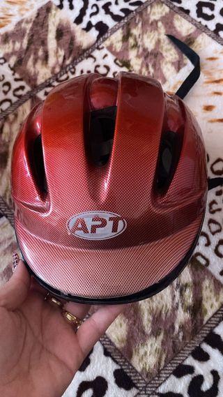 Casco de bicicleta rojo Junior