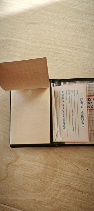 Organizer Tascabile Rubrica Blu e Nera Vintage