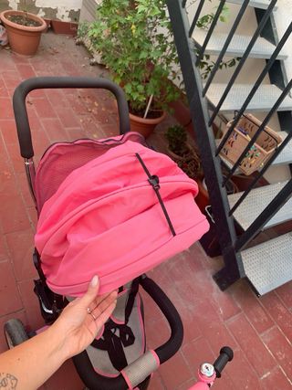 Triciclo Carro Bebé Rosa