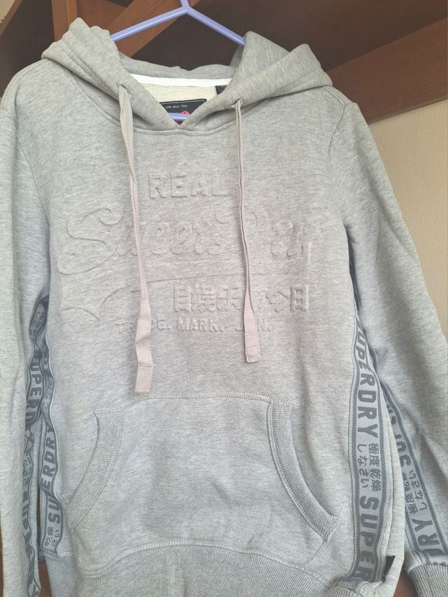 Sudadera Superdry Gris Mujer