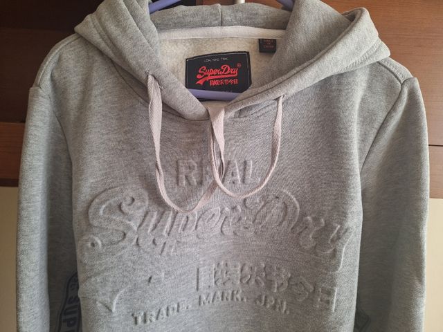 Sudadera Superdry Gris Mujer