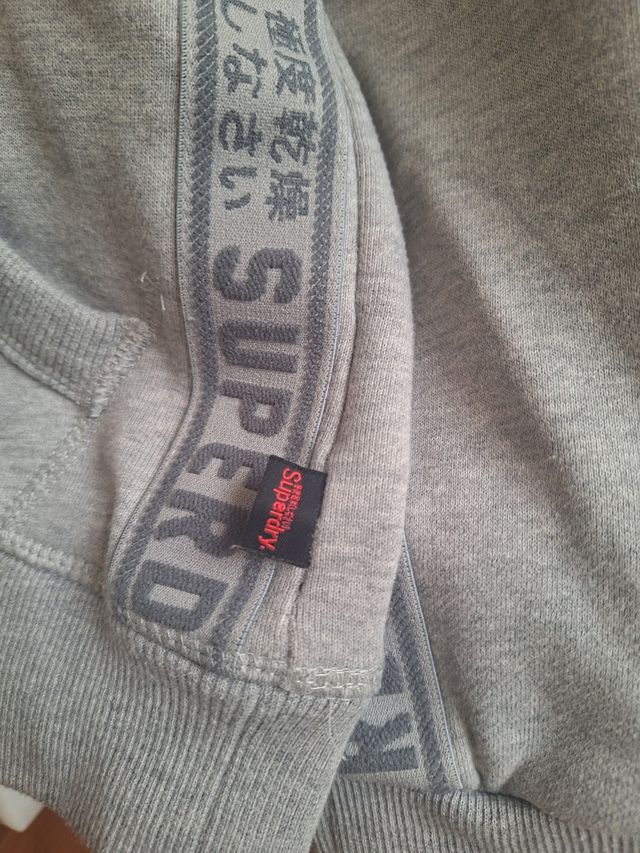 Sudadera Superdry Gris Mujer