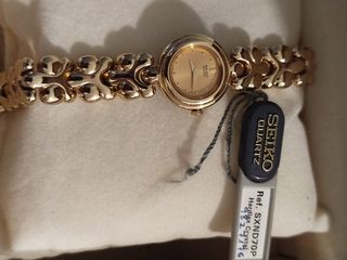 Orologio in oro vintage da donna Seiko Quartz