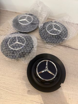 Tapacubos Mercedes Benz Estrella Plateada