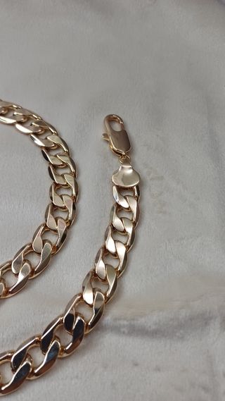 Cadena Cubana Miami Chapado Oro 18k