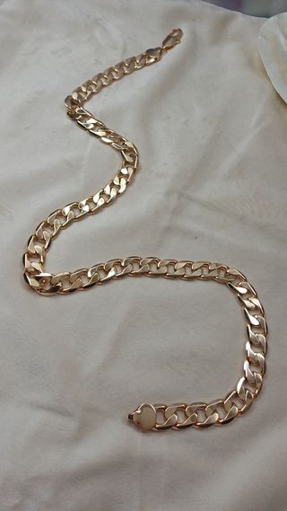 Cadena Cubana Miami Chapado Oro 18k
