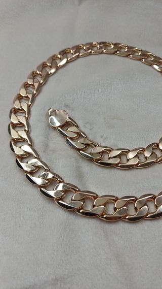 Cadena Cubana Miami Chapado Oro 18k