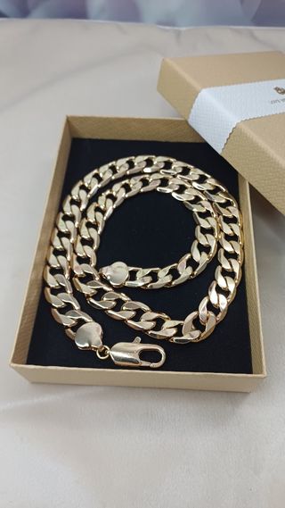 Cadena Cubana Miami Chapado Oro 18k