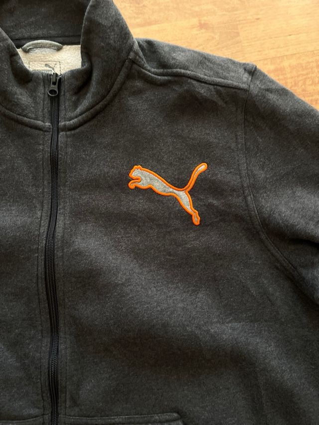 Sudadera Puma Cremallera Gris Talla XL