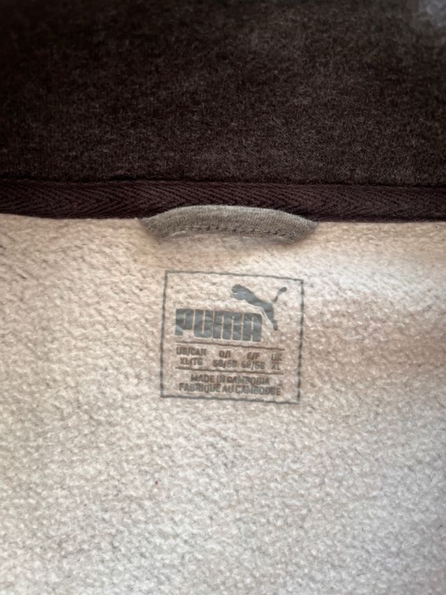 Sudadera Puma Cremallera Gris Talla XL