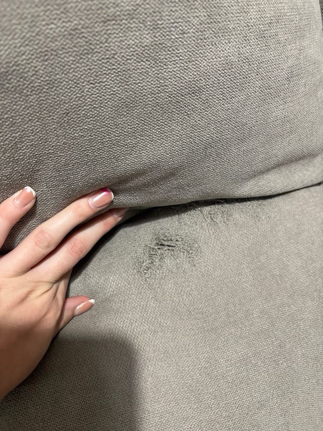 Sofá 3 plazas gris extraíble