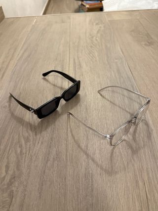 Set Occhiali Donna Neri e Trasparenti