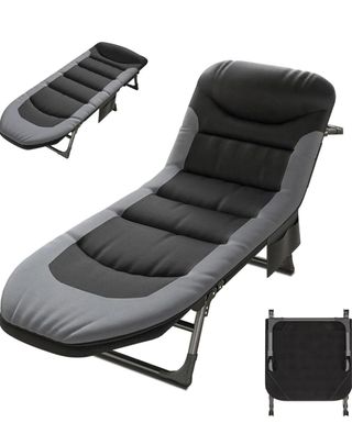 Tumbona plegable multiusos con respaldo ajustable
