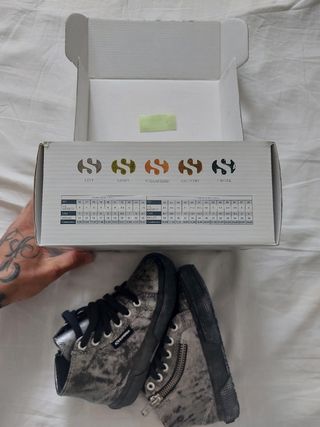 Scarpe Superga bimbo grigio