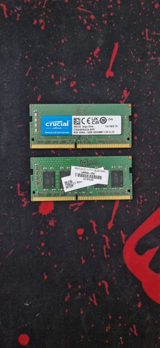 2x Crucial 8GB DDR4 3200MHz SODIMM Laptop RAM