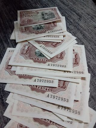 Notas de 1 peseta 1953