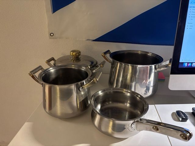 Batería de cocina 4 piezas metal