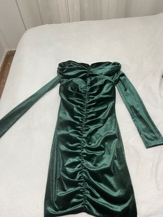 Vestido de fiesta verde