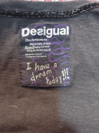 Camiseta Desigual manga larga gris y2k